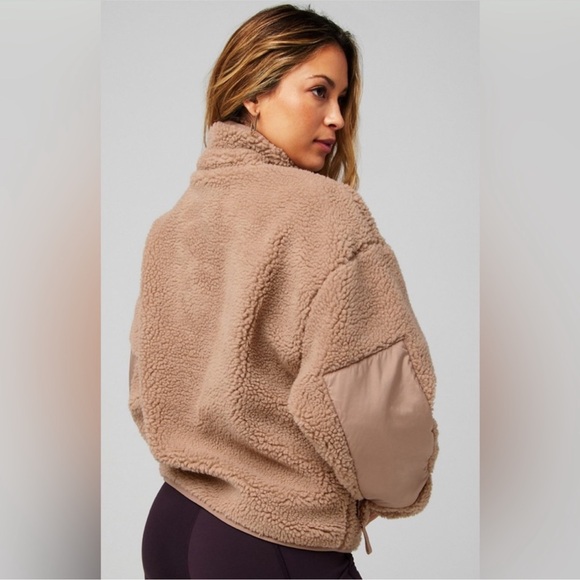 Fabletics Tahoe Teddy Jacket in Cozy Brown - Picture 2 of 6